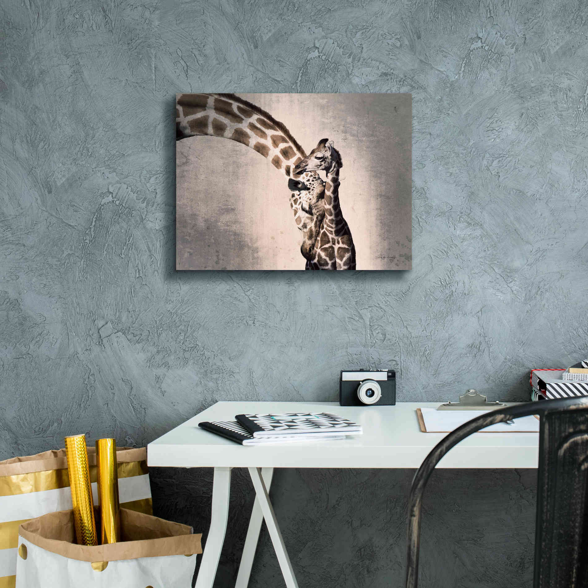 'Mother and Son' by Debra Van Swearingen, Canvas Wall Art,16 x 12