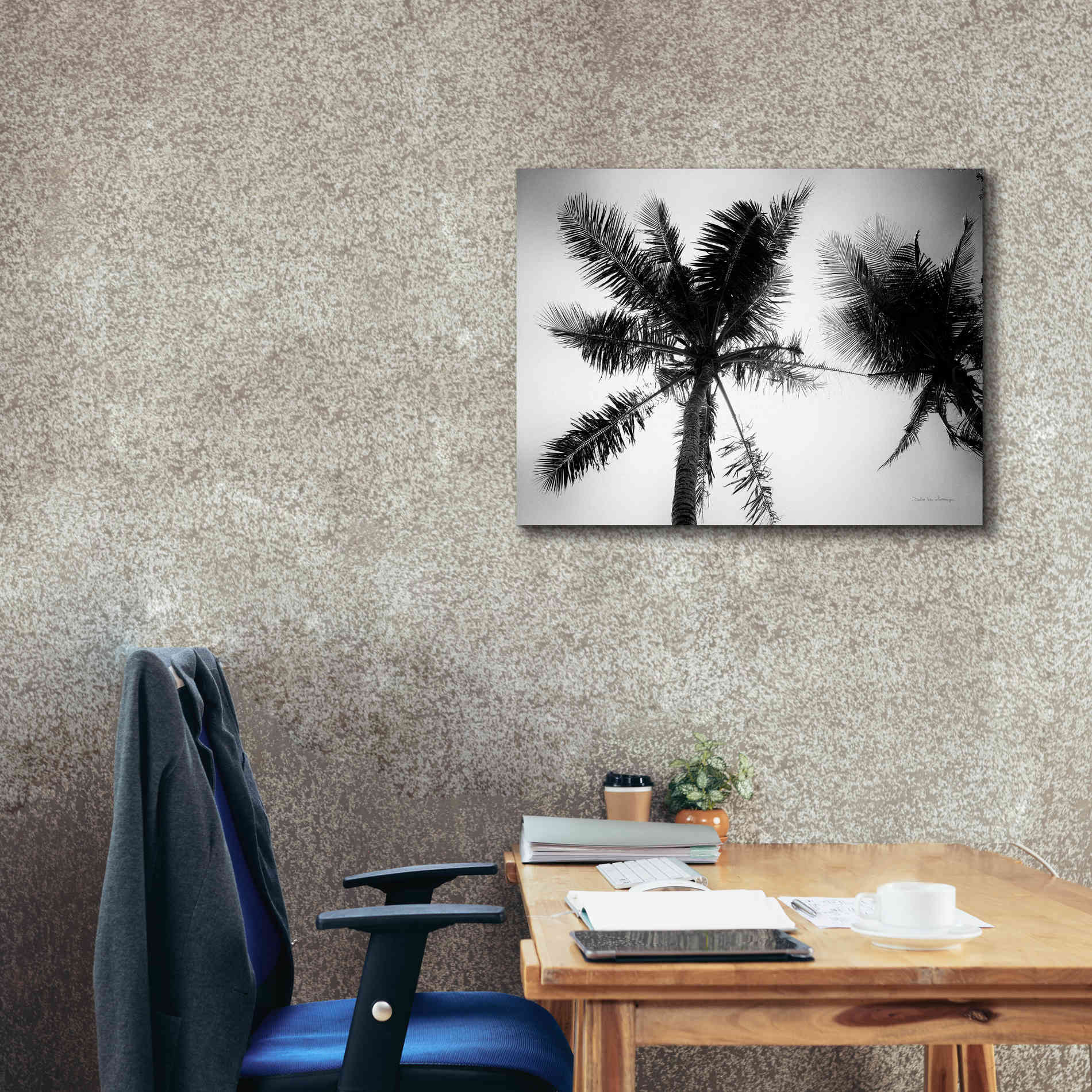 'Palm Tree Looking Up II' by Debra Van Swearingen, Canvas Wall Art,34 x 26
