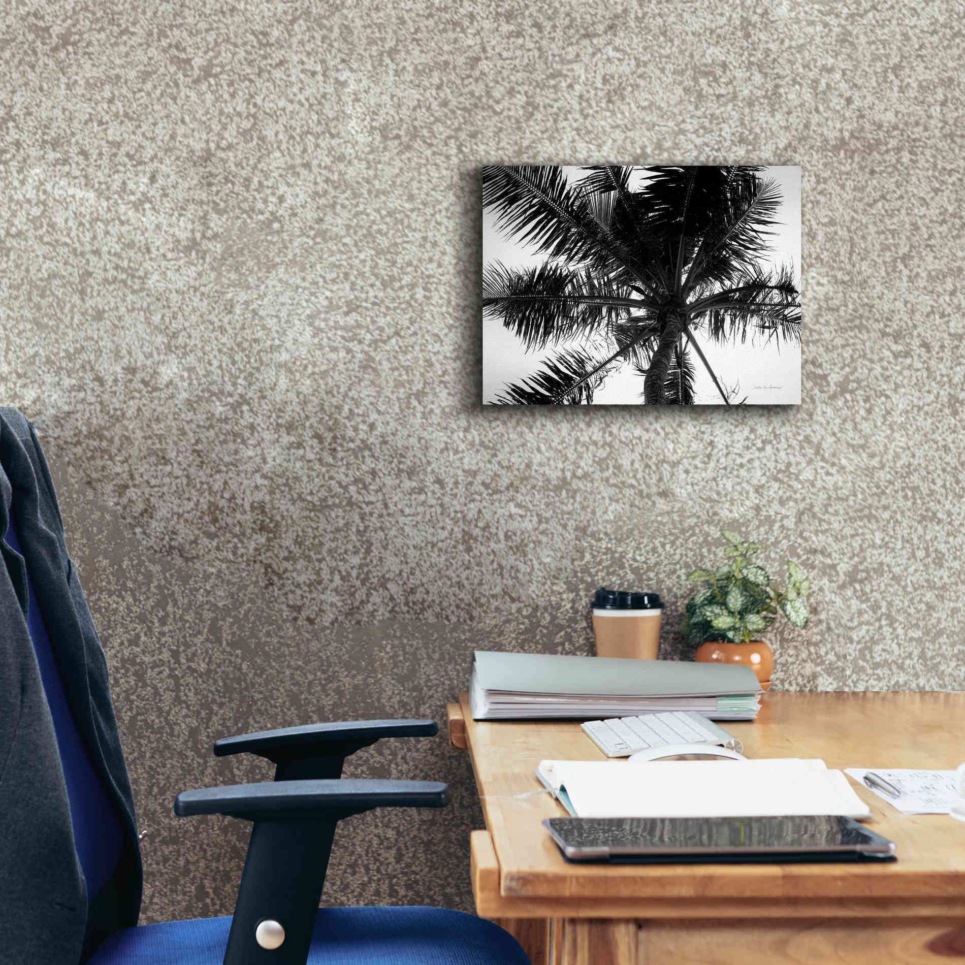 'Palm Tree Looking Up III' by Debra Van Swearingen, Canvas Wall Art,16 x 12