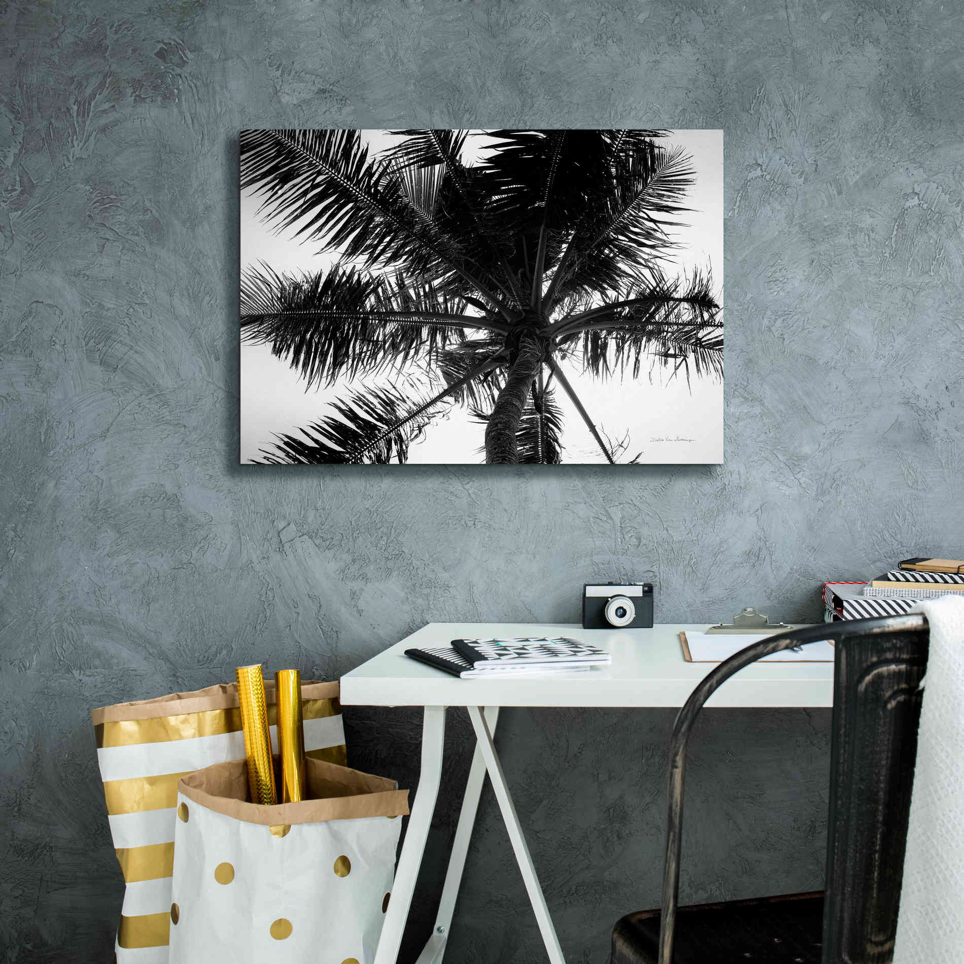'Palm Tree Looking Up III' by Debra Van Swearingen, Canvas Wall Art,26 x 18