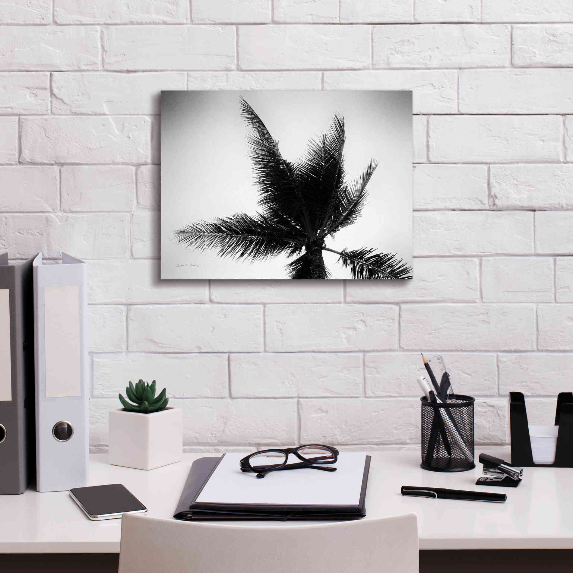 'Palm Tree Looking Up IV' by Debra Van Swearingen, Canvas Wall Art,16 x 12