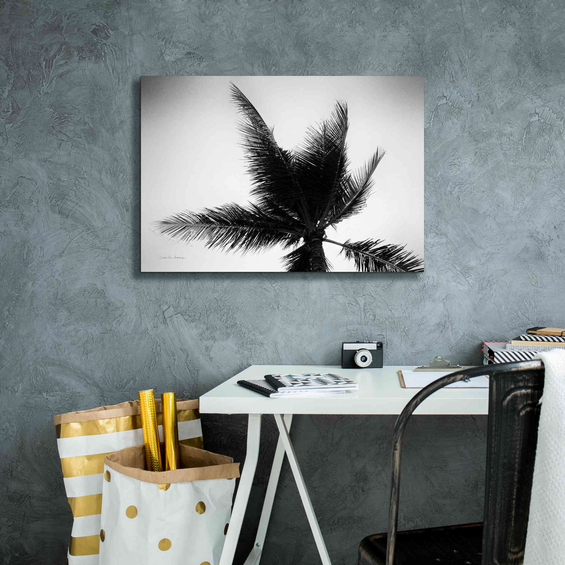 'Palm Tree Looking Up IV' by Debra Van Swearingen, Canvas Wall Art,26 x 18