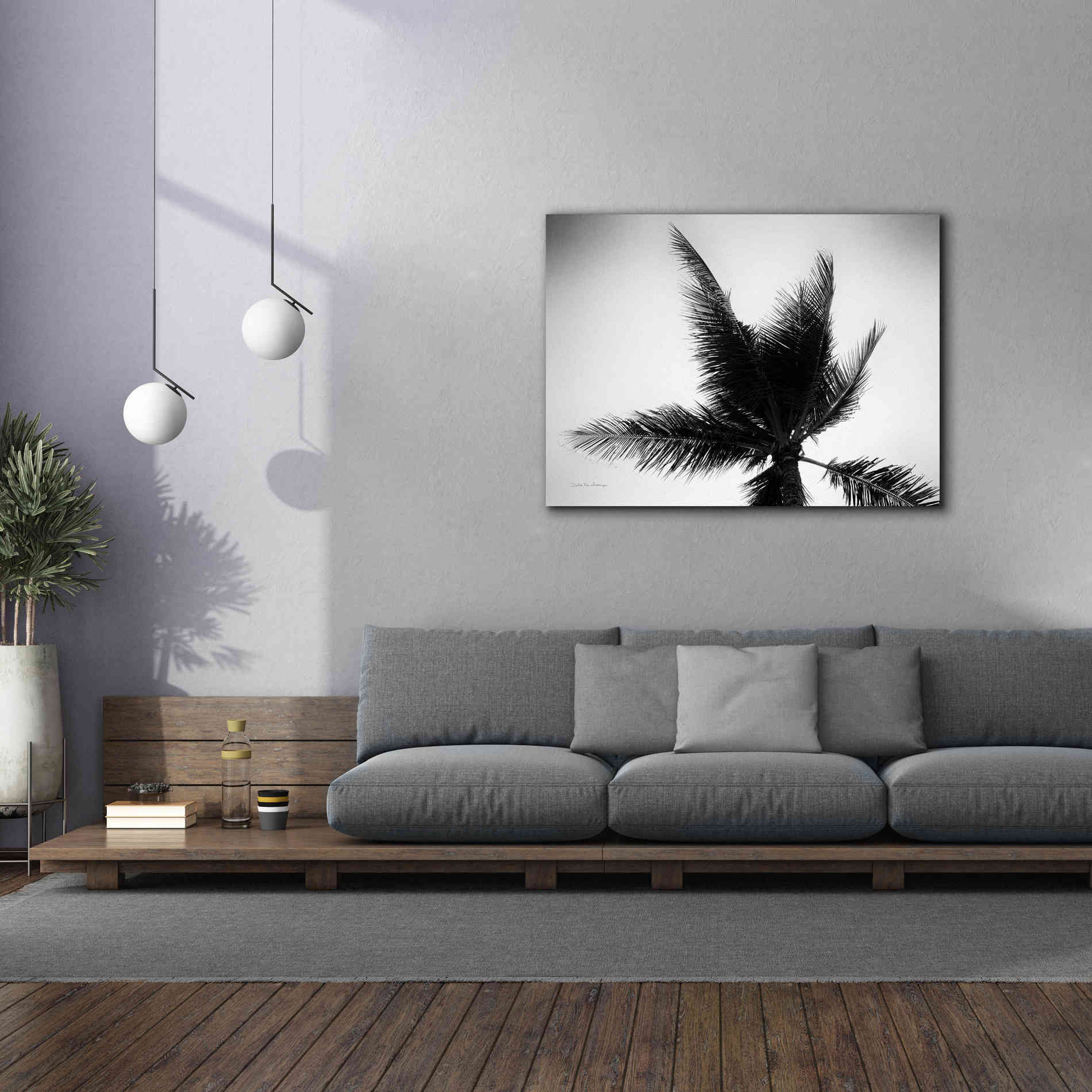 'Palm Tree Looking Up IV' by Debra Van Swearingen, Canvas Wall Art,54 x 40