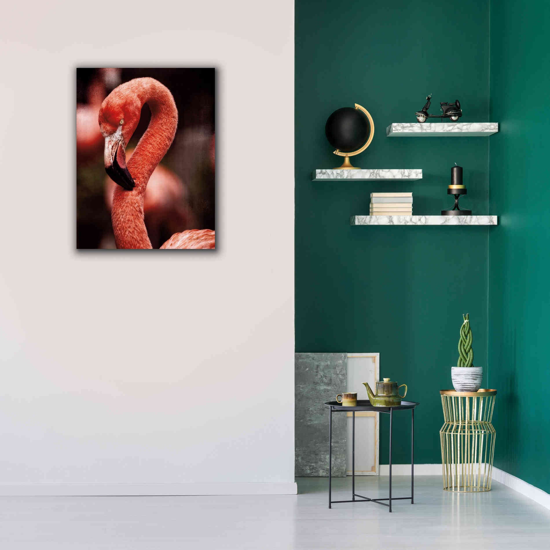 'Caribbean Flamingo II' by Debra Van Swearingen, Canvas Wall Art,26 x 34