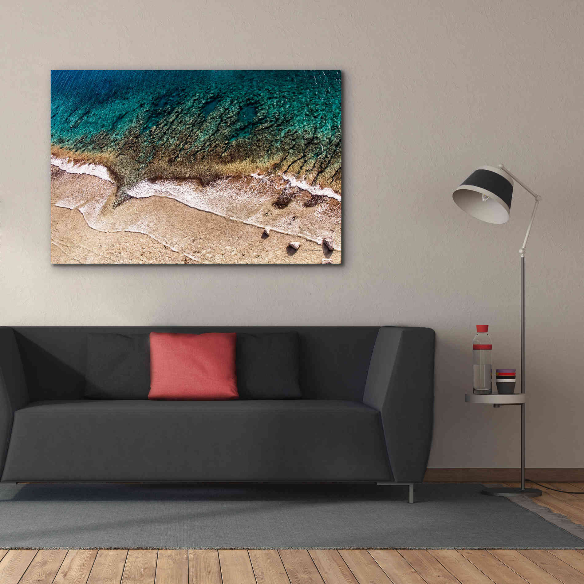 'Sand and Sea' by Debra Van Swearingen, Canvas Wall Art,60 x 40