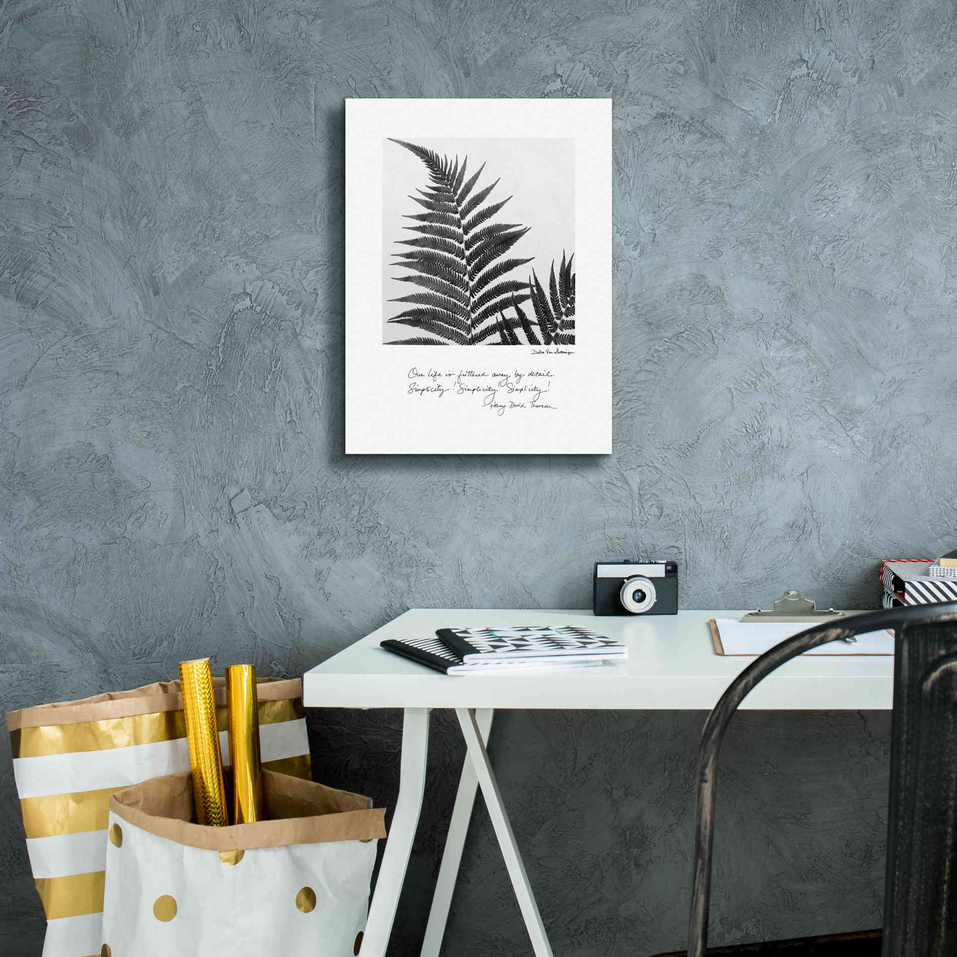 'Delicate Fern v2' by Debra Van Swearingen, Canvas Wall Art,12 x 16