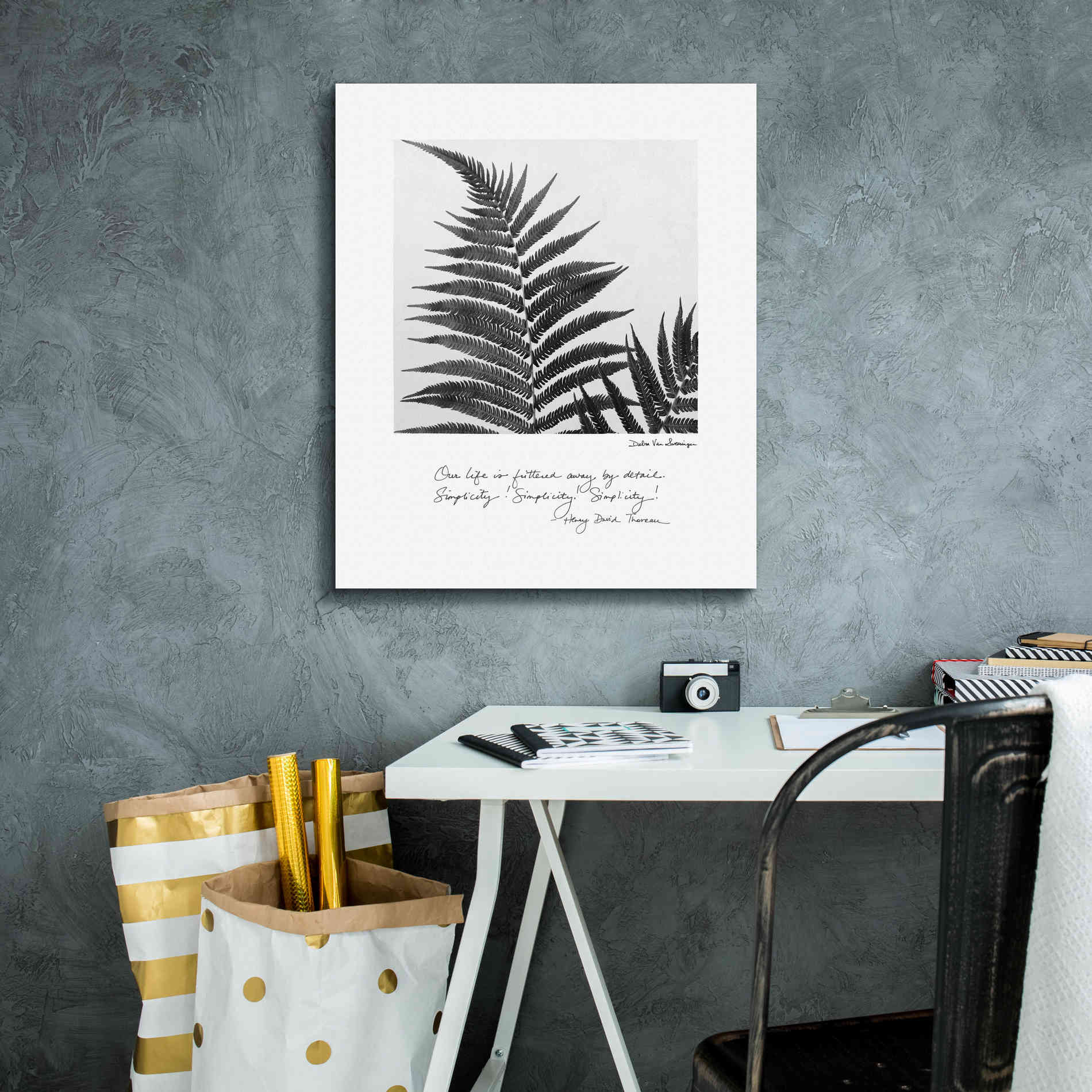 'Delicate Fern v2' by Debra Van Swearingen, Canvas Wall Art,20 x 24
