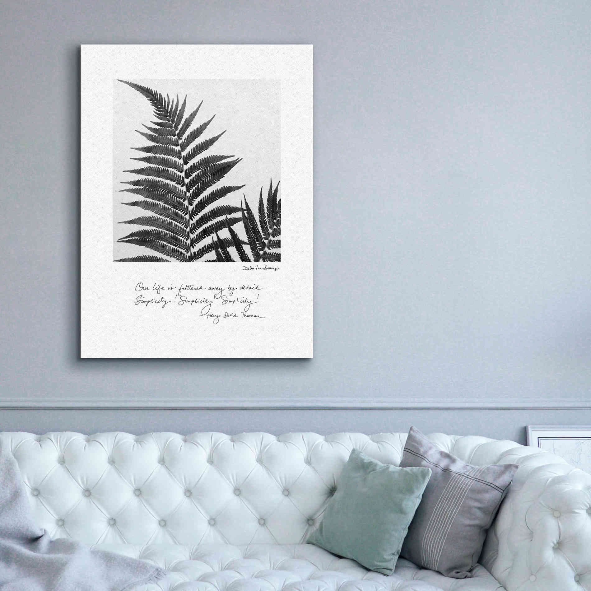 'Delicate Fern v2' by Debra Van Swearingen, Canvas Wall Art,40 x 54