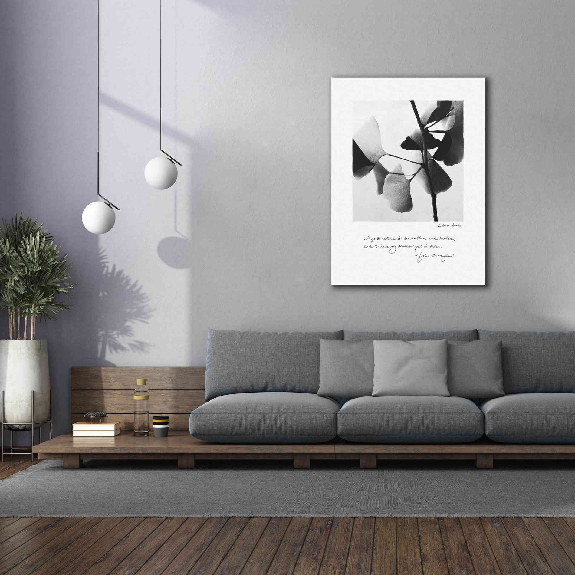 'Delicate Ginkgo v2' by Debra Van Swearingen, Canvas Wall Art,40 x 54