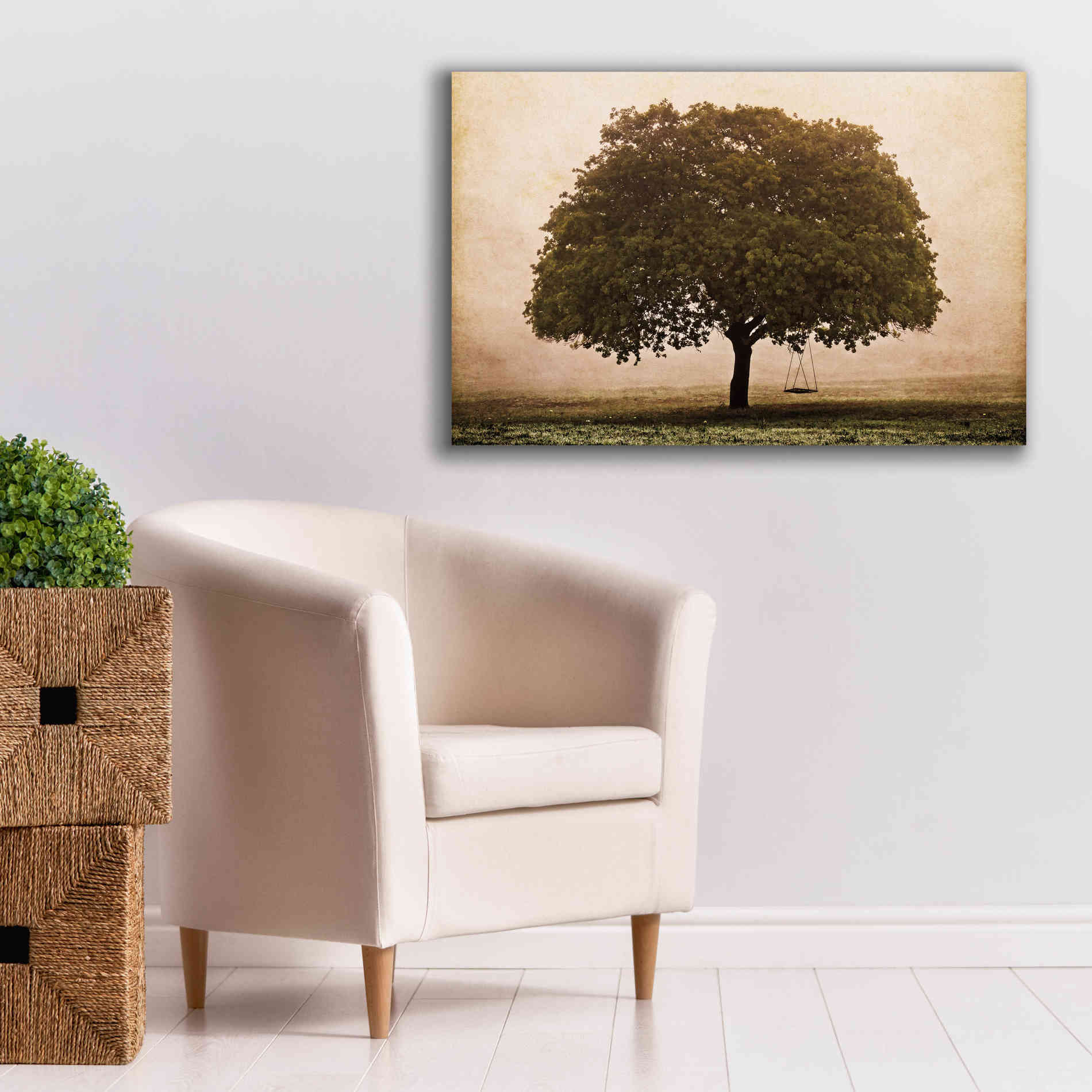 'The Hopeful Oak' by Debra Van Swearingen, Canvas Wall Art,40 x 26