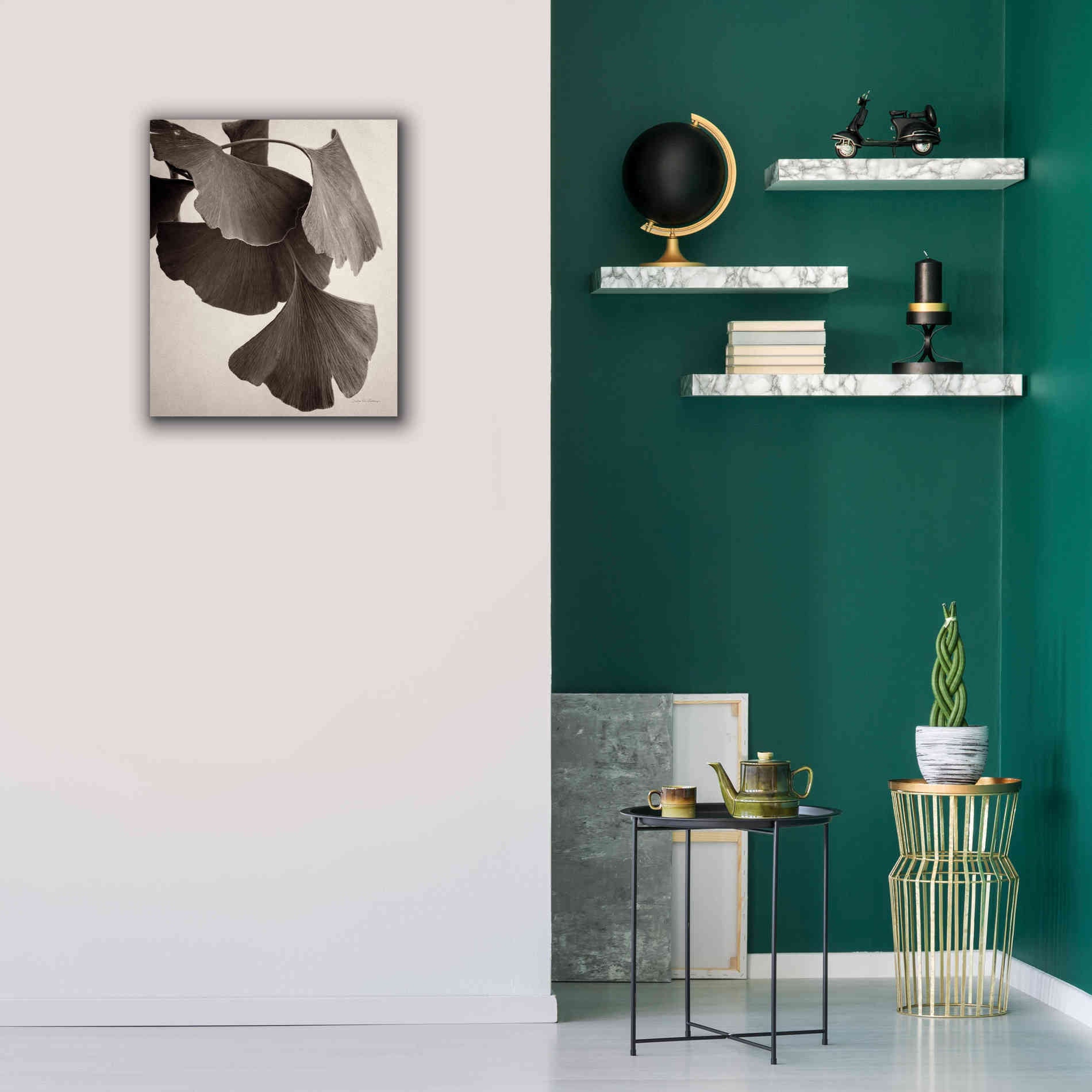 'Gingko Sepia' by Debra Van Swearingen, Canvas Wall Art,20 x 24