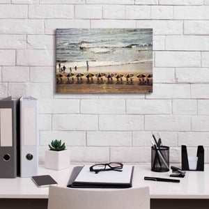 'A Day At The Beach' by Debra Van Swearingen, Canvas Wall Art,18 x 12