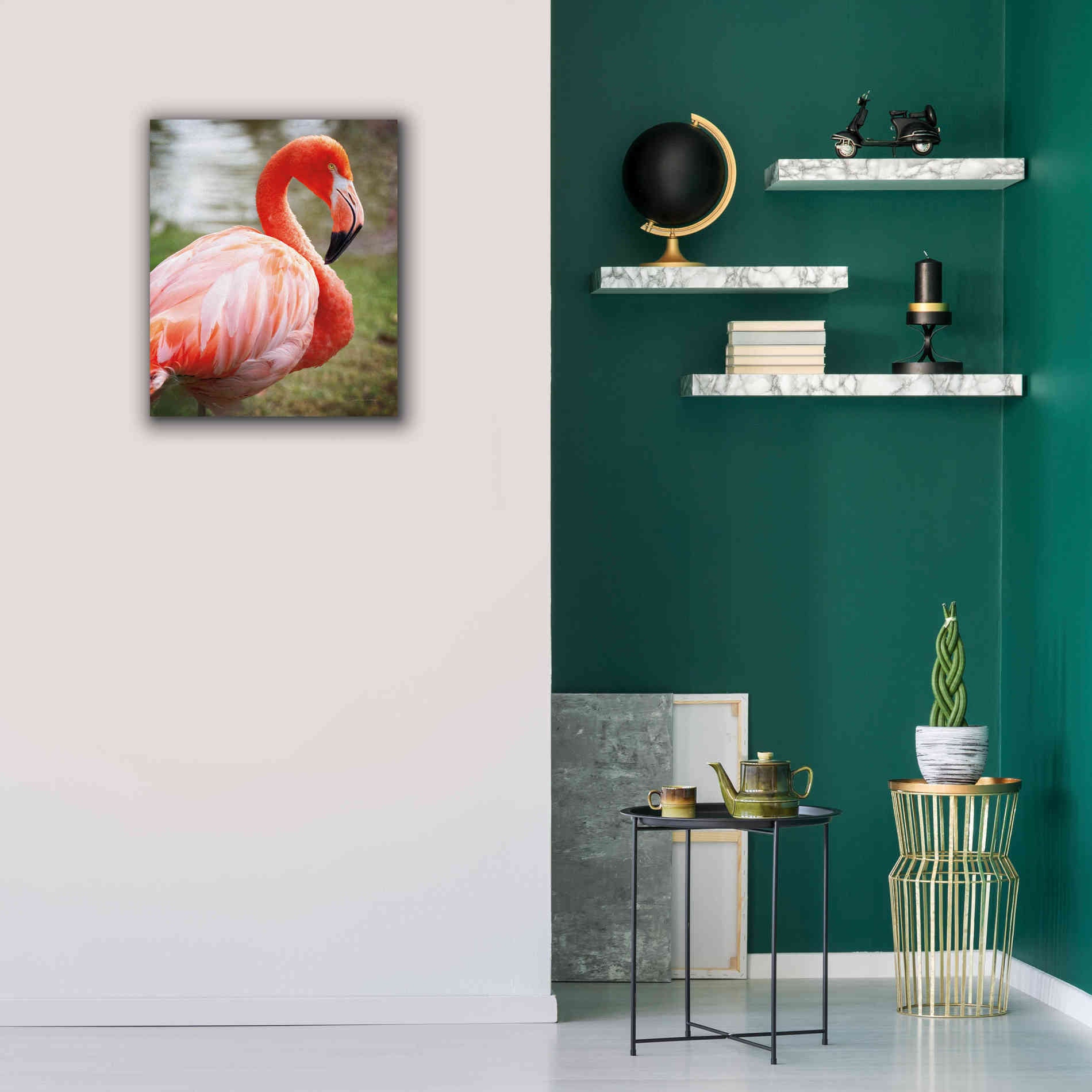 'Flamingo I' by Debra Van Swearingen, Canvas Wall Art,20 x 24