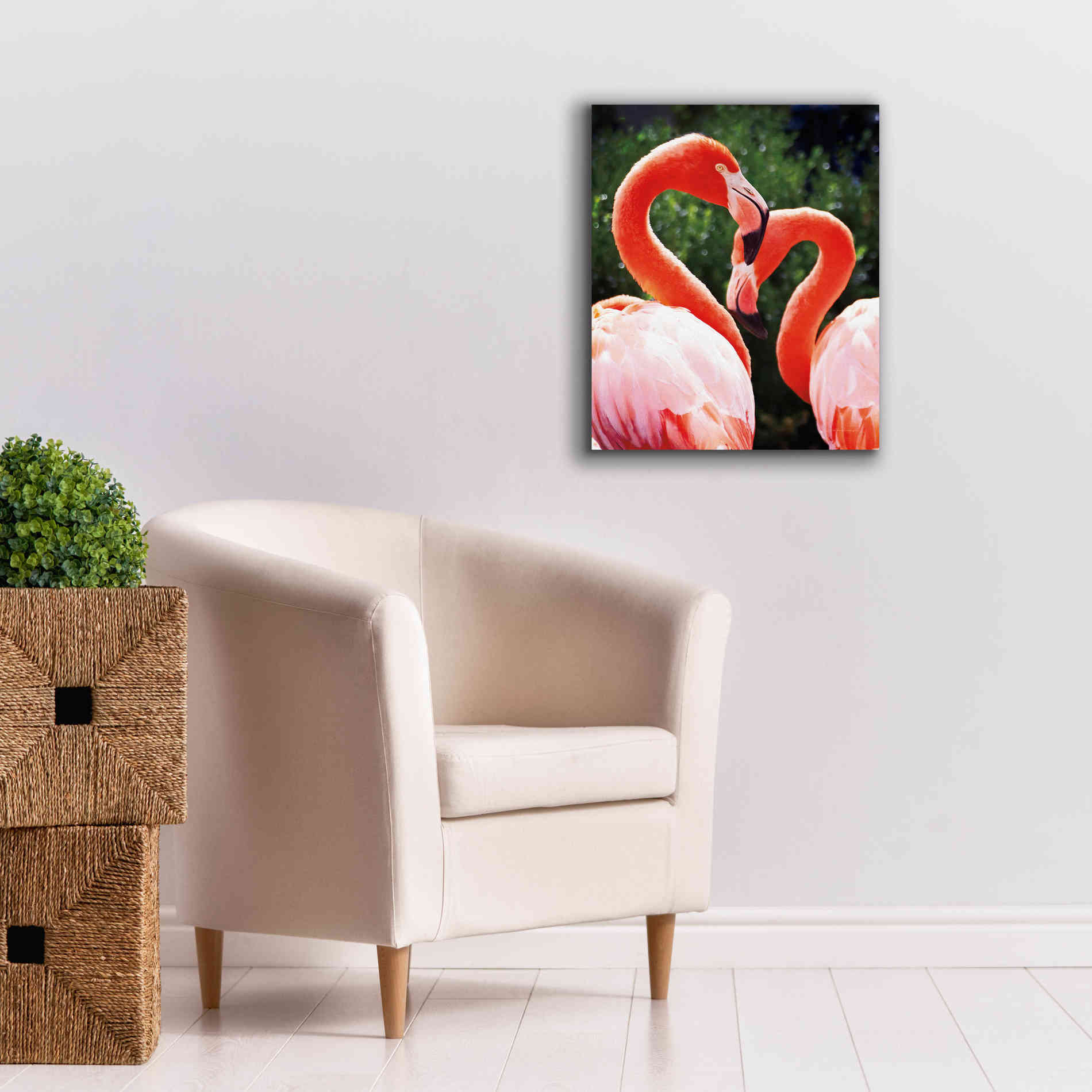 'Flamingo II' by Debra Van Swearingen, Canvas Wall Art,20 x 24