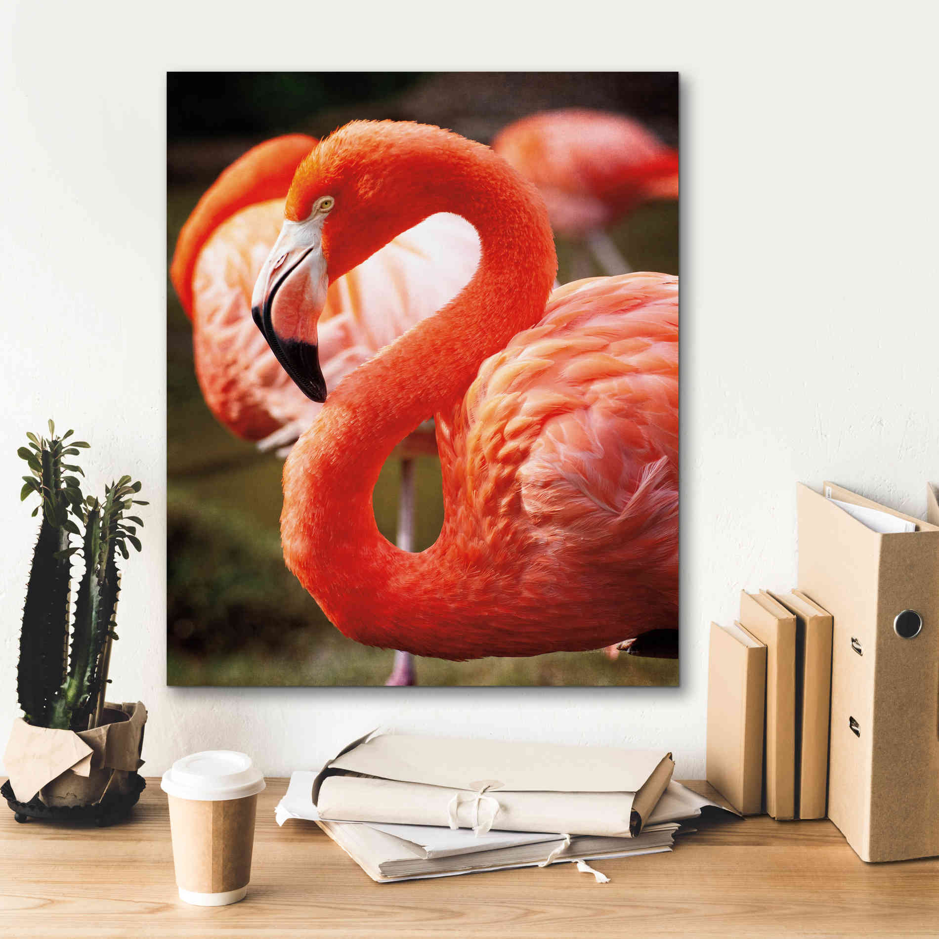 'Flamingo III' by Debra Van Swearingen, Canvas Wall Art,20 x 24