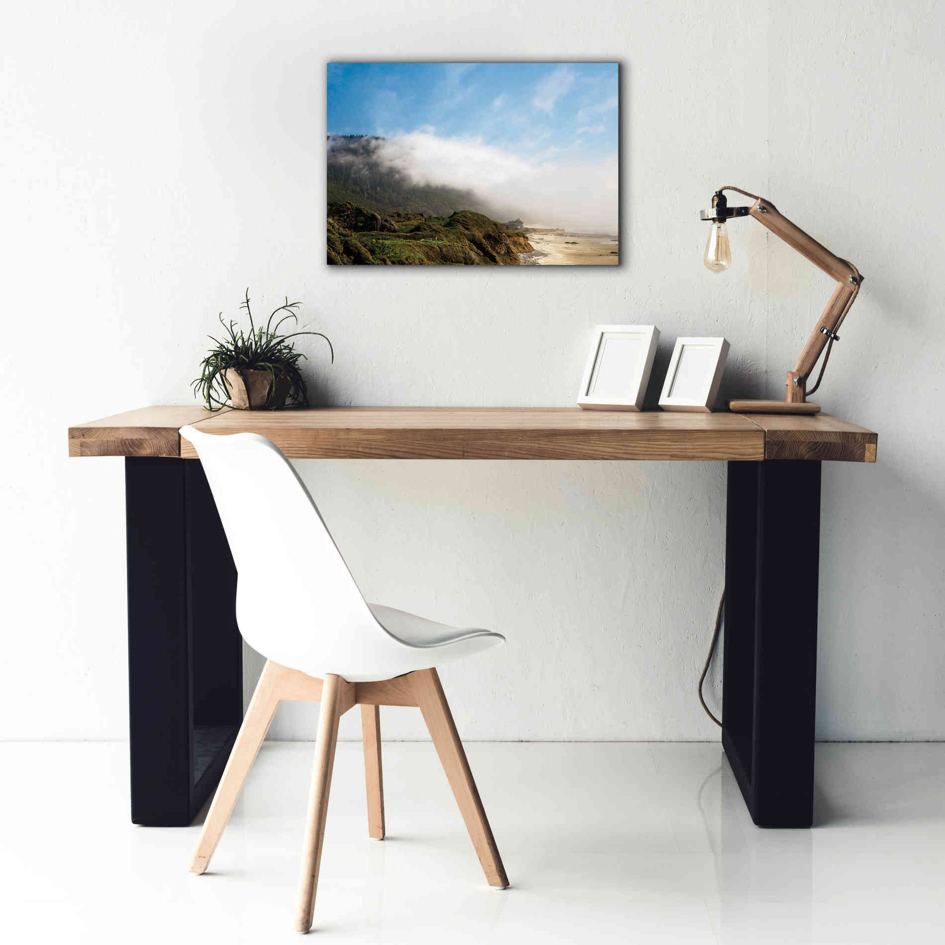 'Coastal Fog' by Debra Van Swearingen, Canvas Wall Art,26 x 18