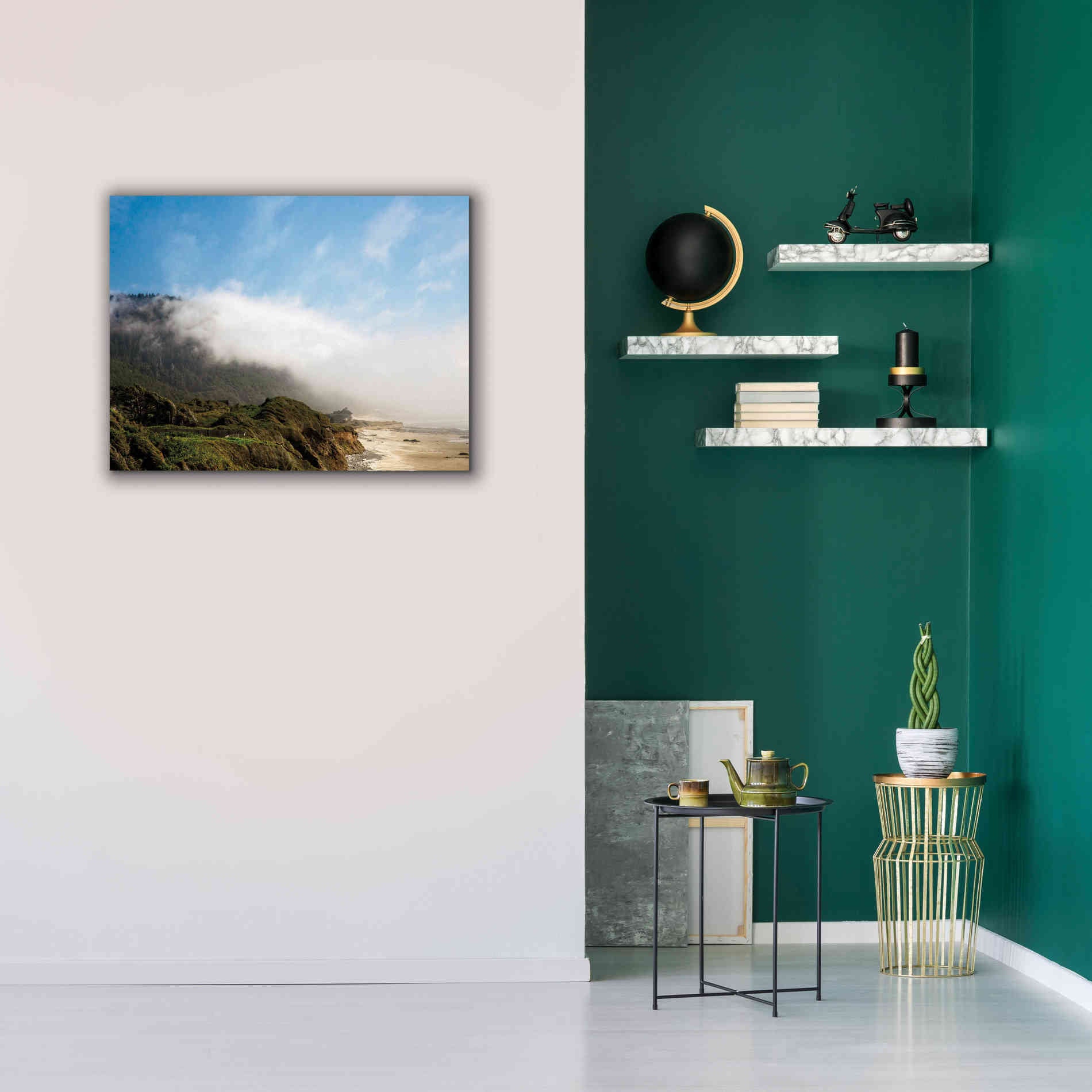 'Coastal Fog' by Debra Van Swearingen, Canvas Wall Art,34 x 26