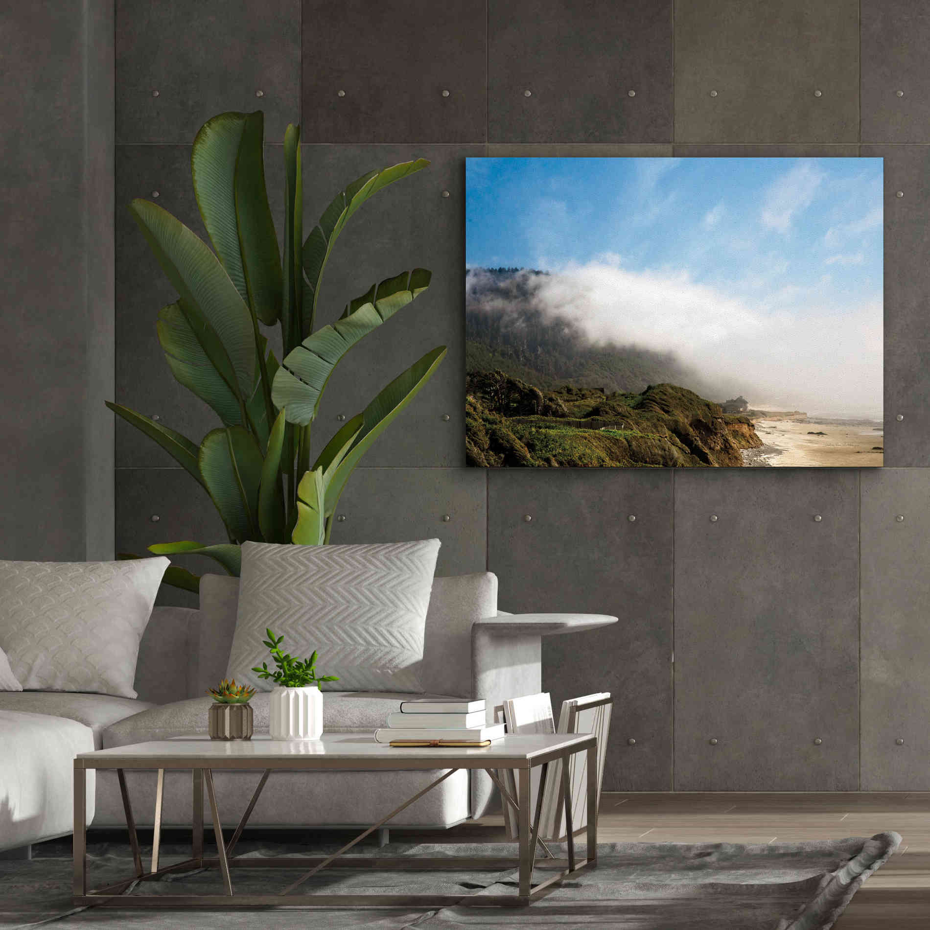 'Coastal Fog' by Debra Van Swearingen, Canvas Wall Art,54 x 40