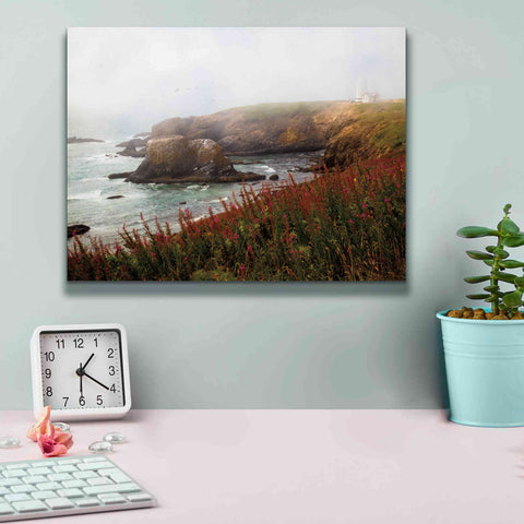 Image of 'Lighthouse Fog' by Debra Van Swearingen, Canvas Wall Art,16 x 12