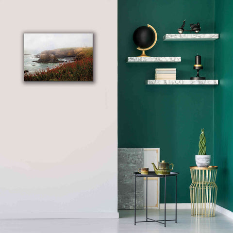 Image of 'Lighthouse Fog' by Debra Van Swearingen, Canvas Wall Art,26 x 18