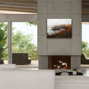 'Lighthouse Fog' by Debra Van Swearingen, Canvas Wall Art,34 x 26