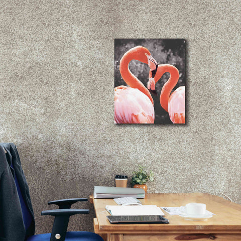 Image of 'Flamingo II on BW' by Debra Van Swearingen, Canvas Wall Art,20 x 24