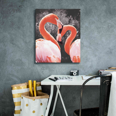 Image of 'Flamingo II on BW' by Debra Van Swearingen, Canvas Wall Art,20 x 24