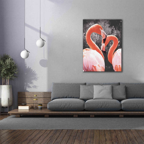 Image of 'Flamingo II on BW' by Debra Van Swearingen, Canvas Wall Art,40 x 54