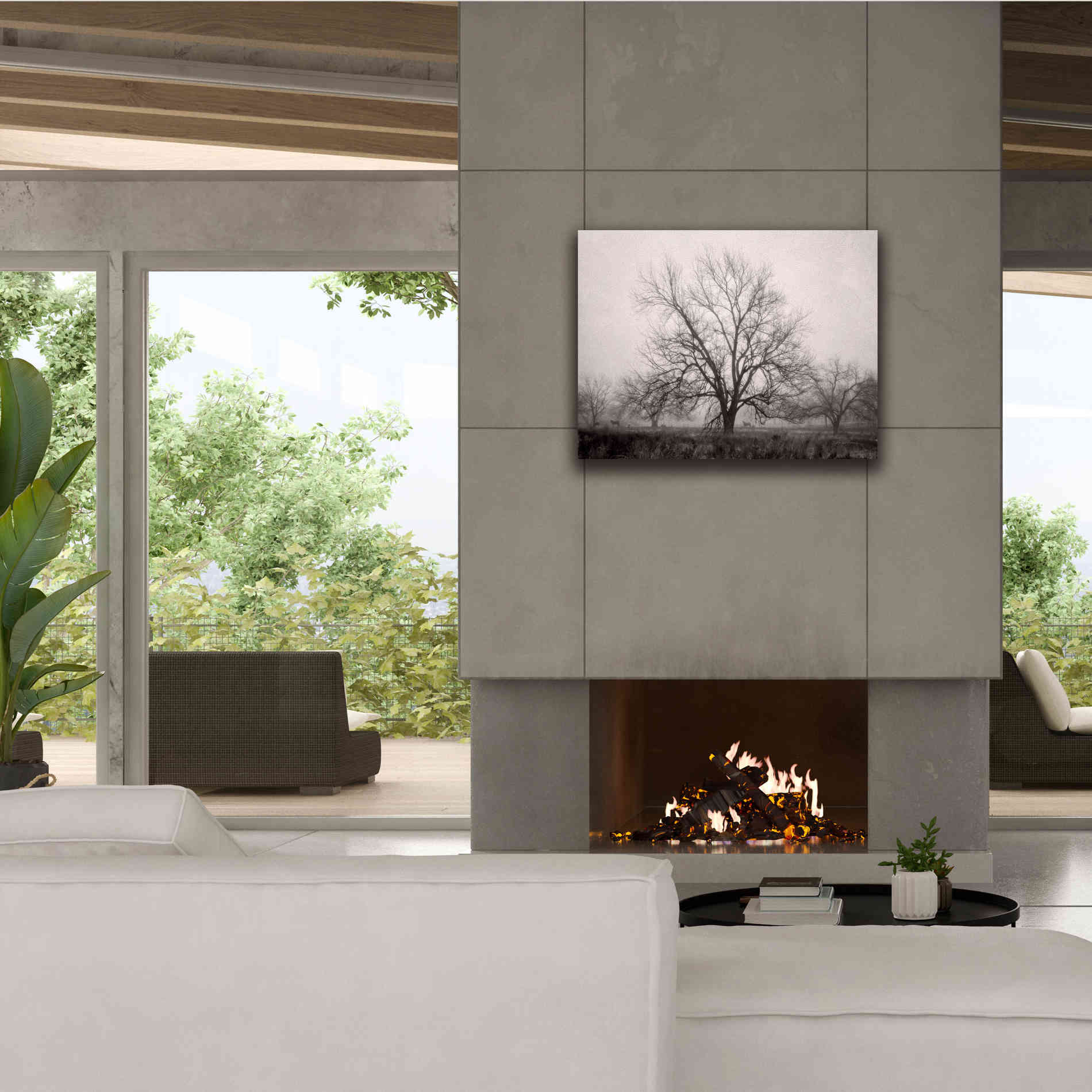 'Morning Calm I BW' by Debra Van Swearingen, Canvas Wall Art,34 x 26
