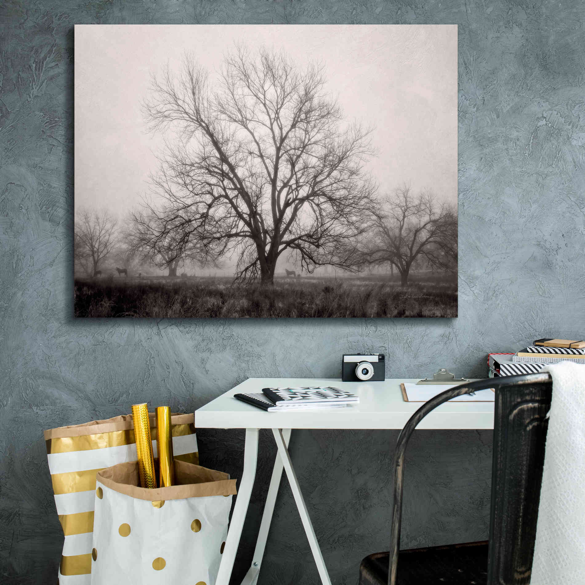 'Morning Calm I BW' by Debra Van Swearingen, Canvas Wall Art,34 x 26