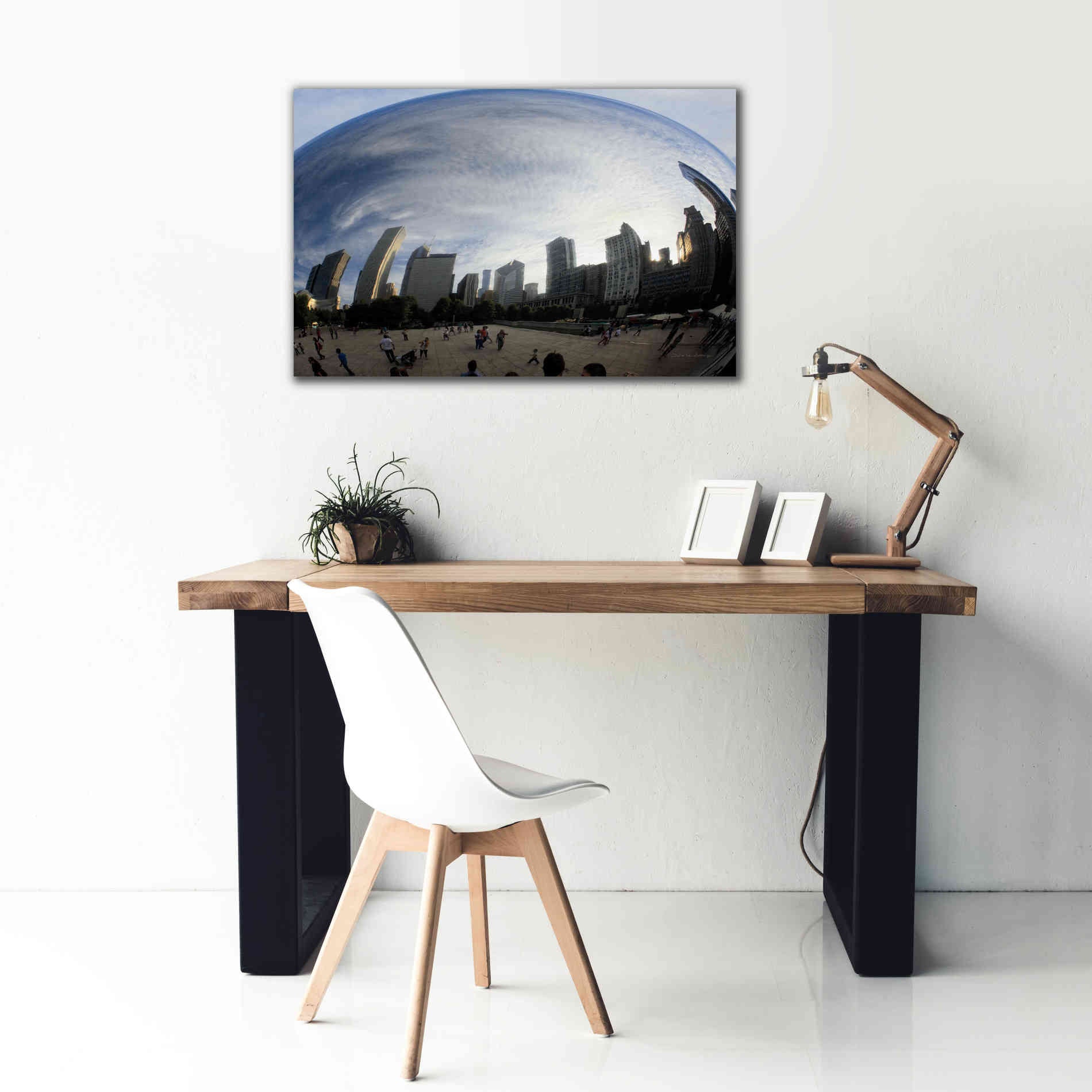 'The Bean Chicago' by Debra Van Swearingen, Canvas Wall Art,40 x 26