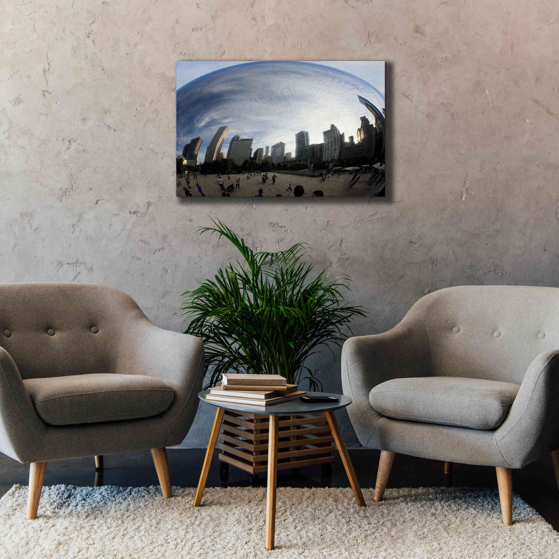 'The Bean Chicago' by Debra Van Swearingen, Canvas Wall Art,40 x 26
