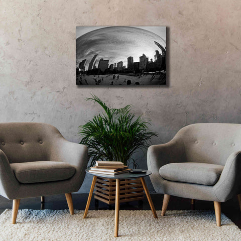 Image of 'The Bean Chicago BW' by Debra Van Swearingen, Canvas Wall Art,40 x 26