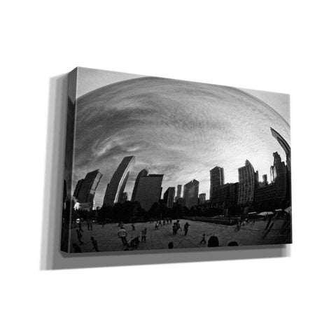 Image of 'The Bean Chicago BW' by Debra Van Swearingen, Canvas Wall Art,18x12x1.1x0,26x18x1.1x0,40x26x1.74x0,60x40x1.74x0