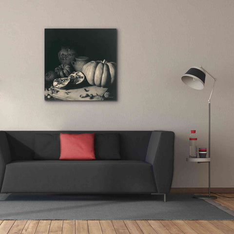 Image of 'Pumpkin and Pomegranate' by Debra Van Swearingen, Canvas Wall Art,37 x 37