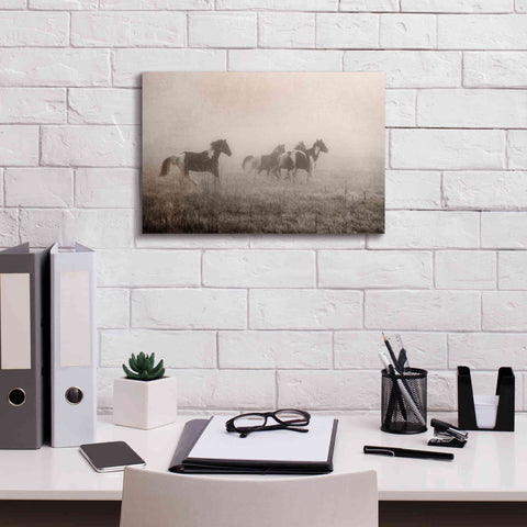 Image of 'Painted Horses on the Run' by Debra Van Swearingen, Canvas Wall Art,18 x 12