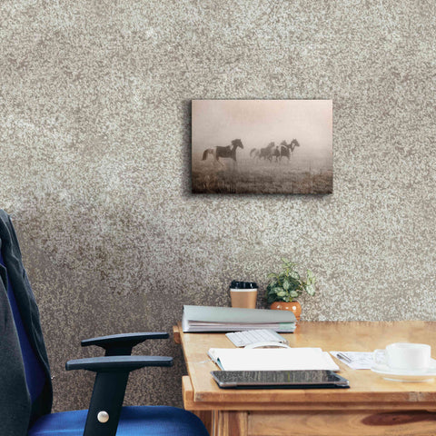 Image of 'Painted Horses on the Run' by Debra Van Swearingen, Canvas Wall Art,18 x 12