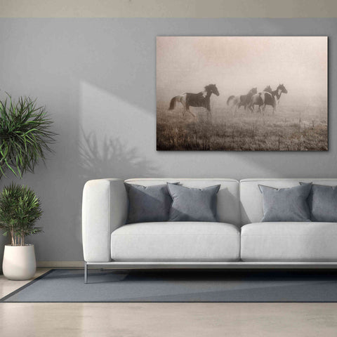 Image of 'Painted Horses on the Run' by Debra Van Swearingen, Canvas Wall Art,60 x 40
