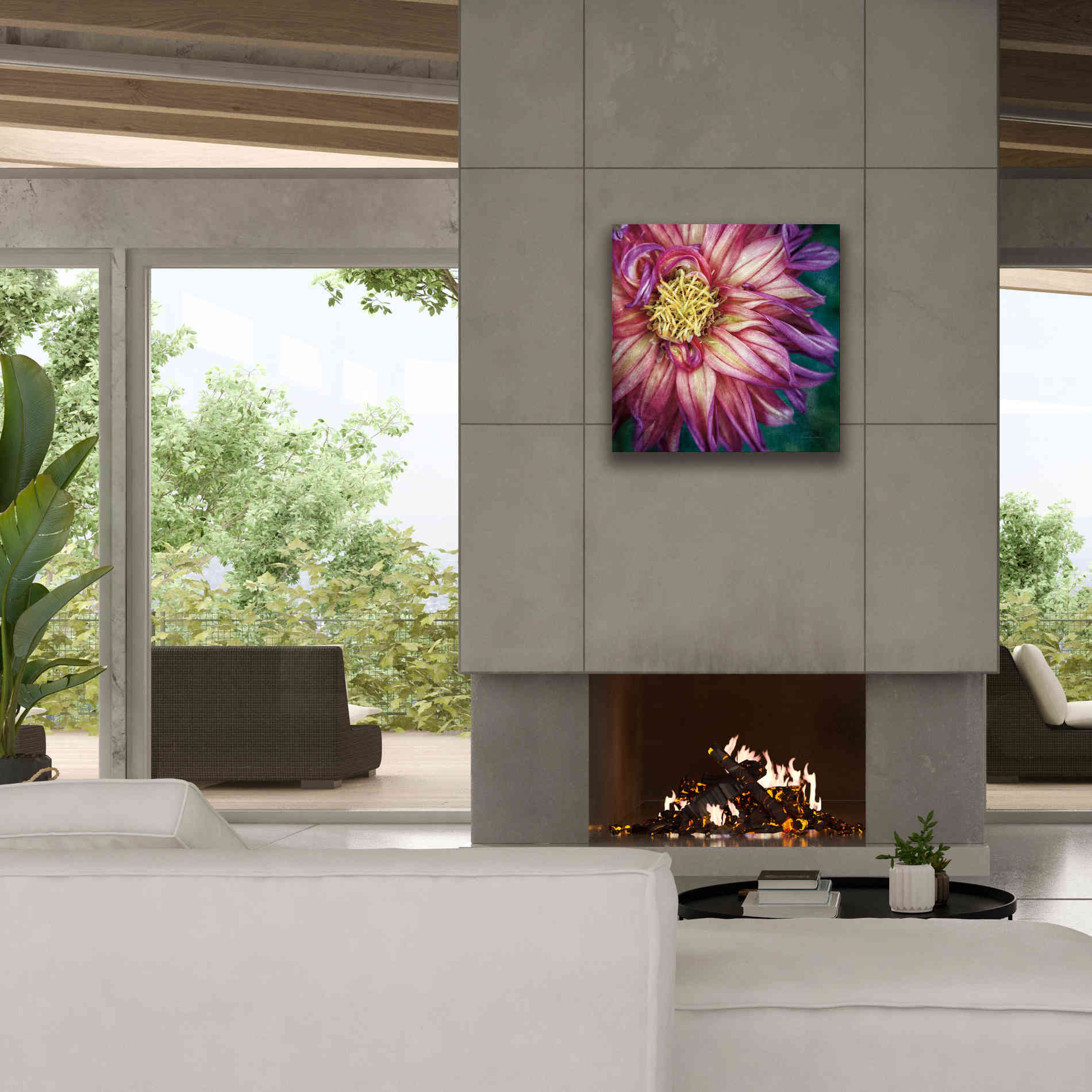 'Dahlia I' by Debra Van Swearingen, Canvas Wall Art,26 x 26