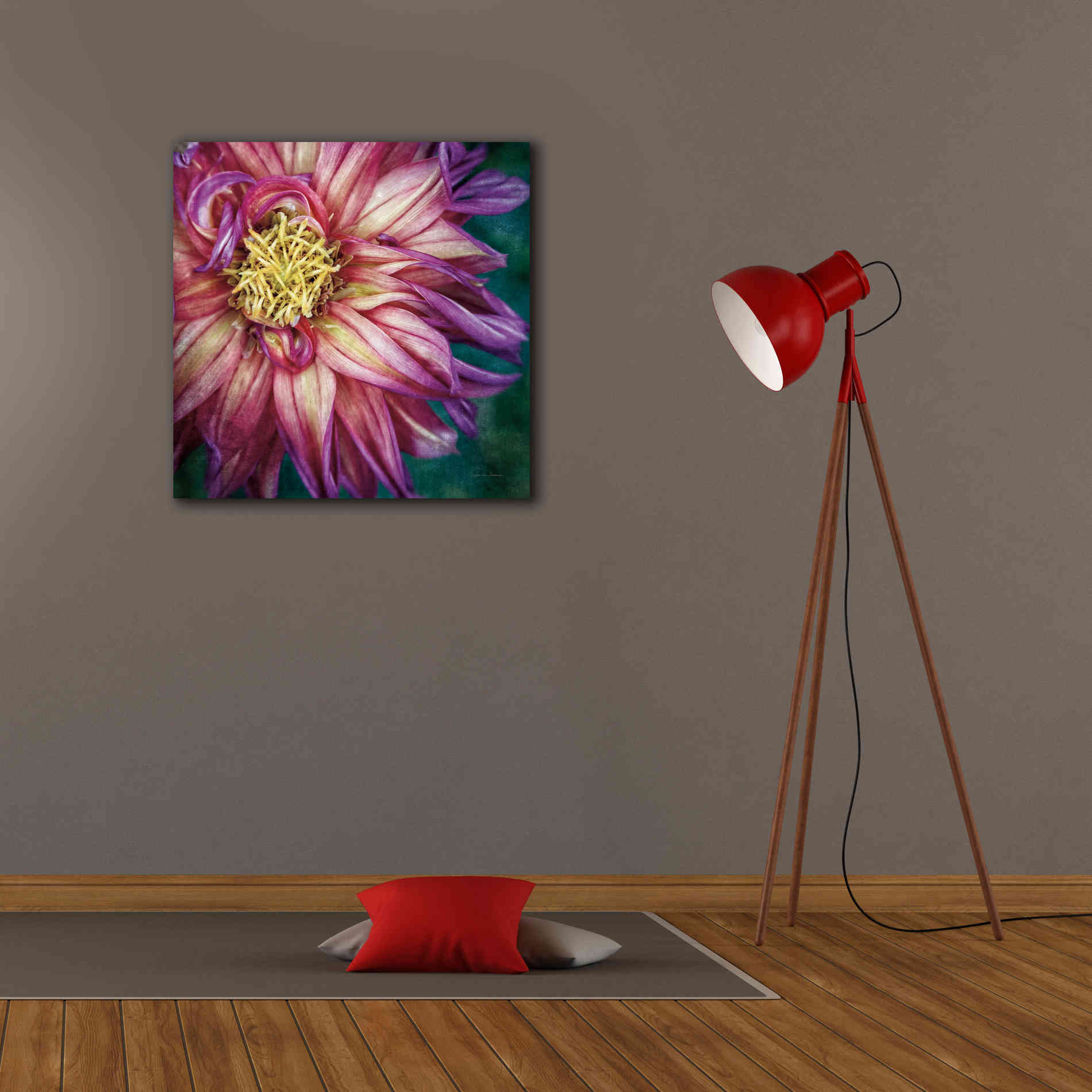 'Dahlia I' by Debra Van Swearingen, Canvas Wall Art,26 x 26