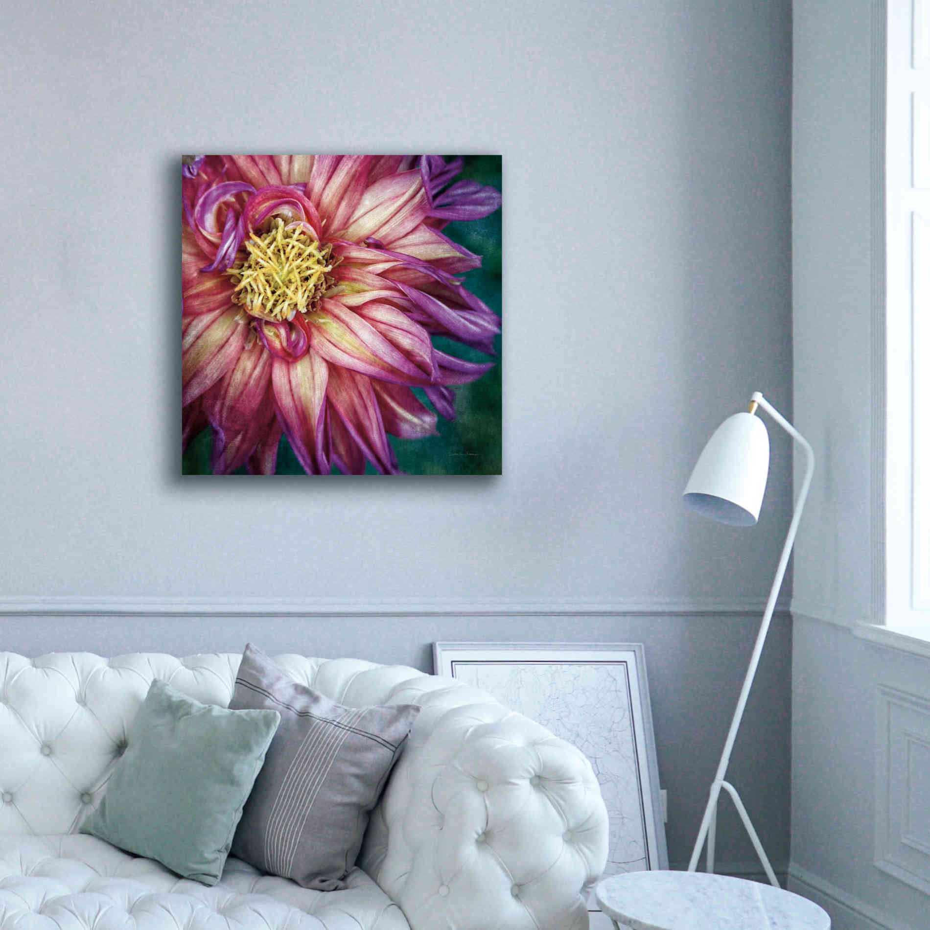 'Dahlia I' by Debra Van Swearingen, Canvas Wall Art,37 x 37