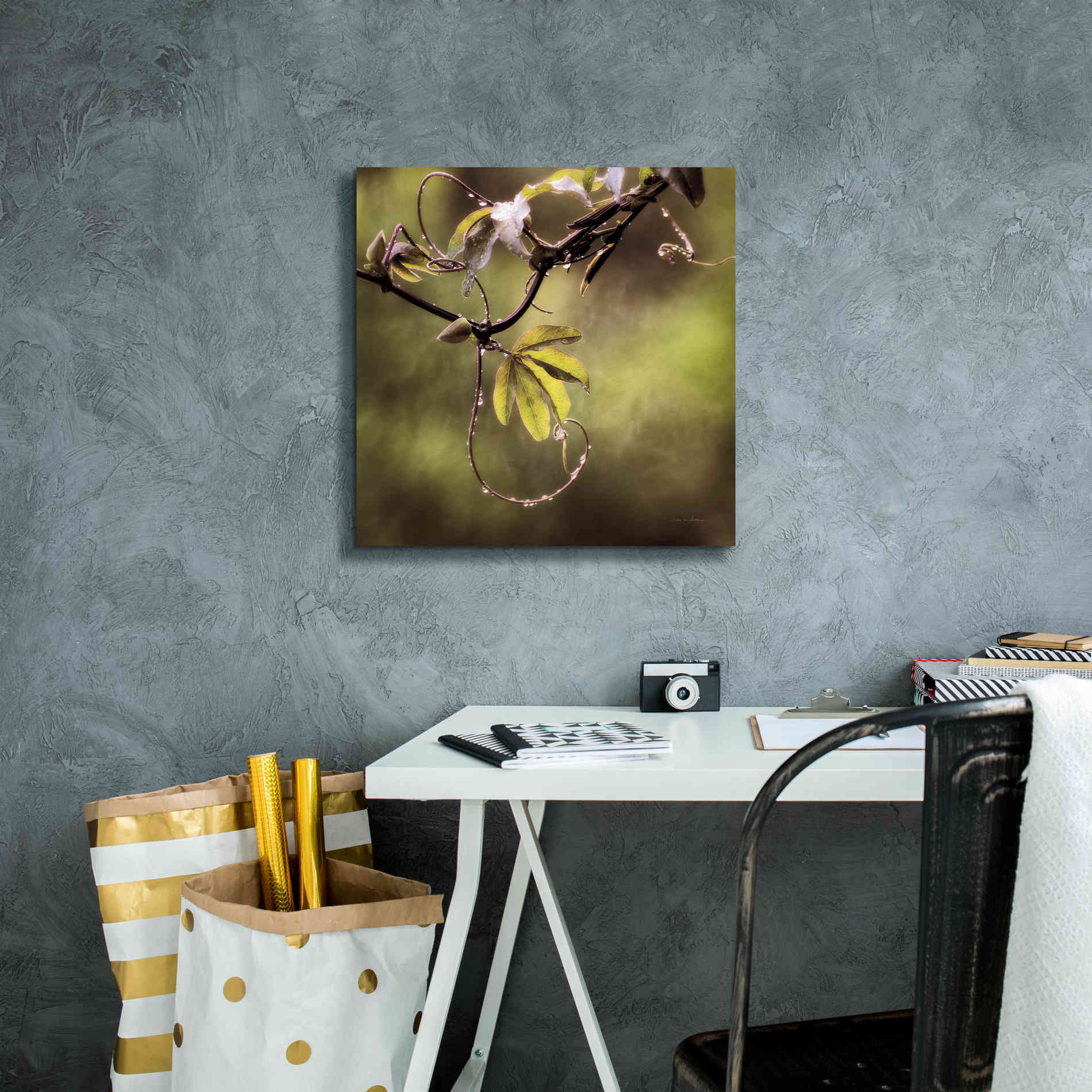 'Passion Flower Vine I' by Debra Van Swearingen, Canvas Wall Art,18 x 18