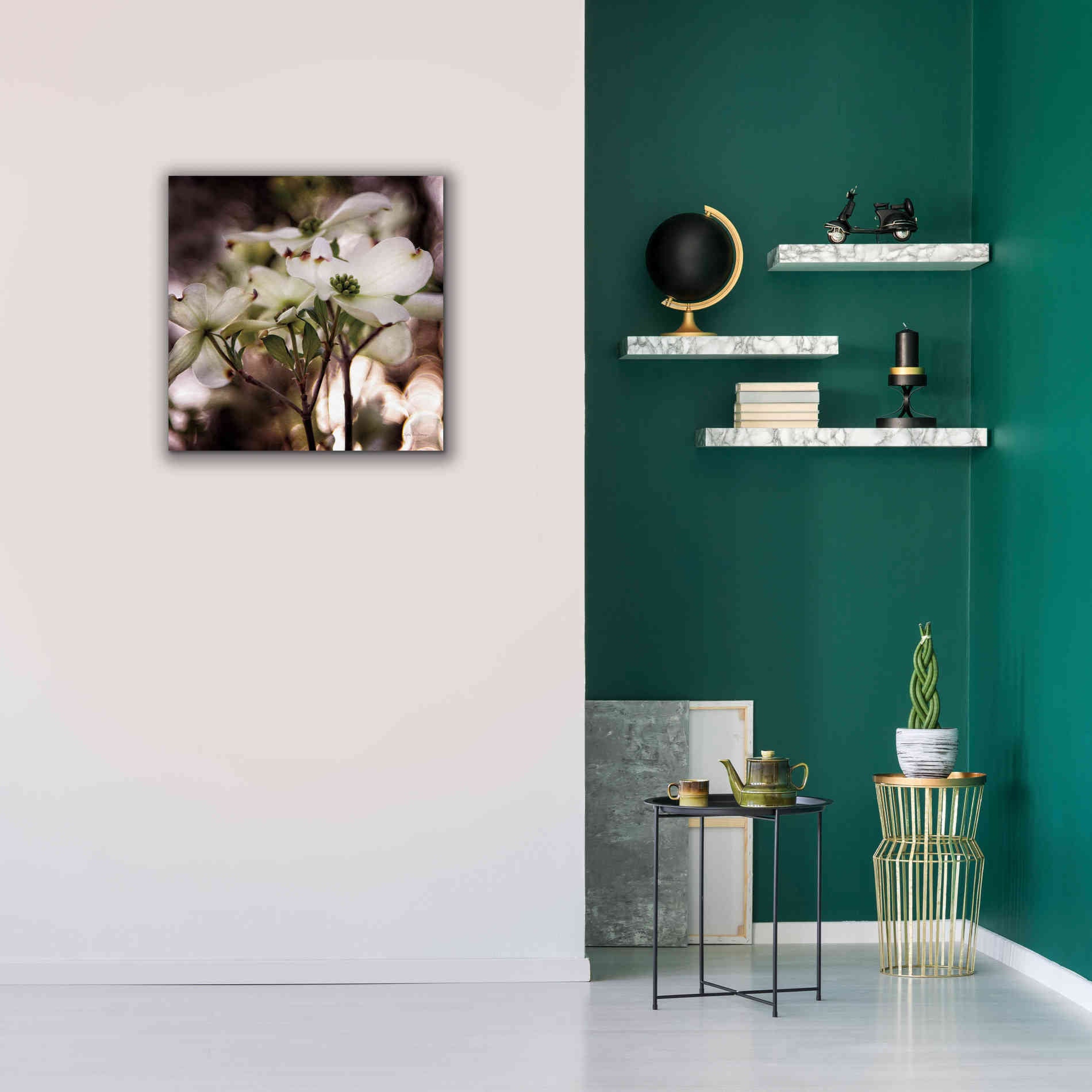 'White Dogwood II' by Debra Van Swearingen, Canvas Wall Art,26 x 26