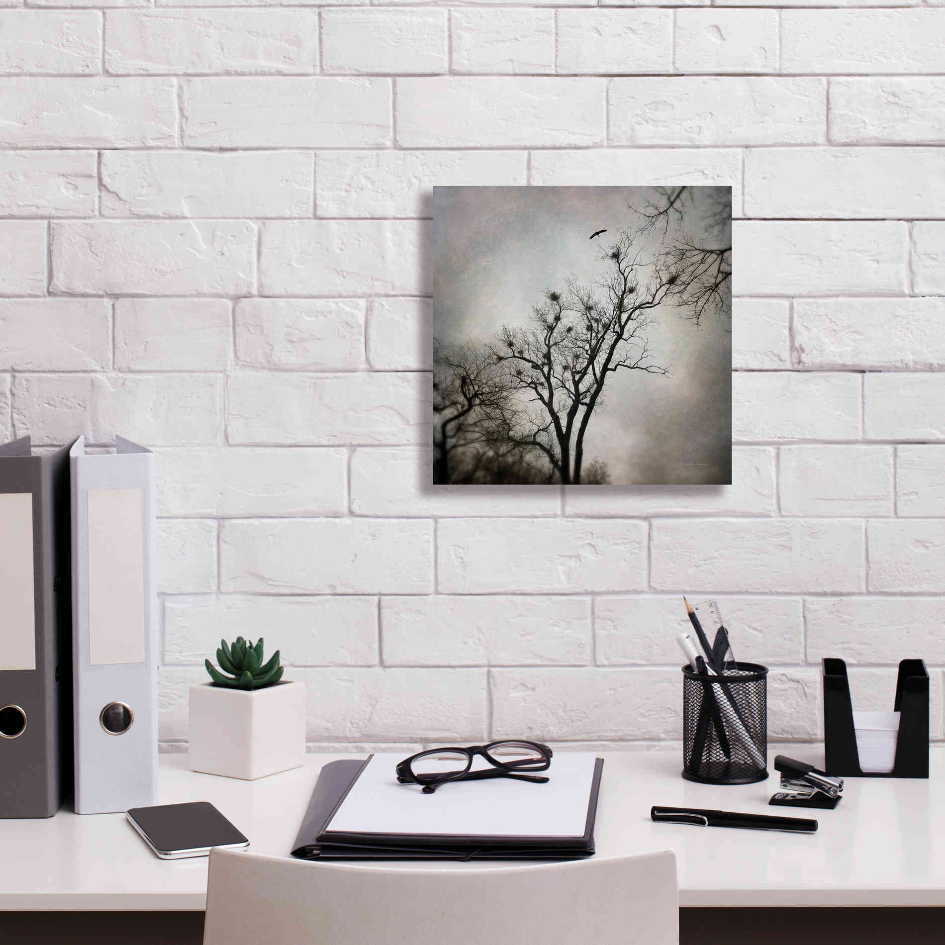 'The Heron Rookery' by Debra Van Swearingen, Canvas Wall Art,12 x 12