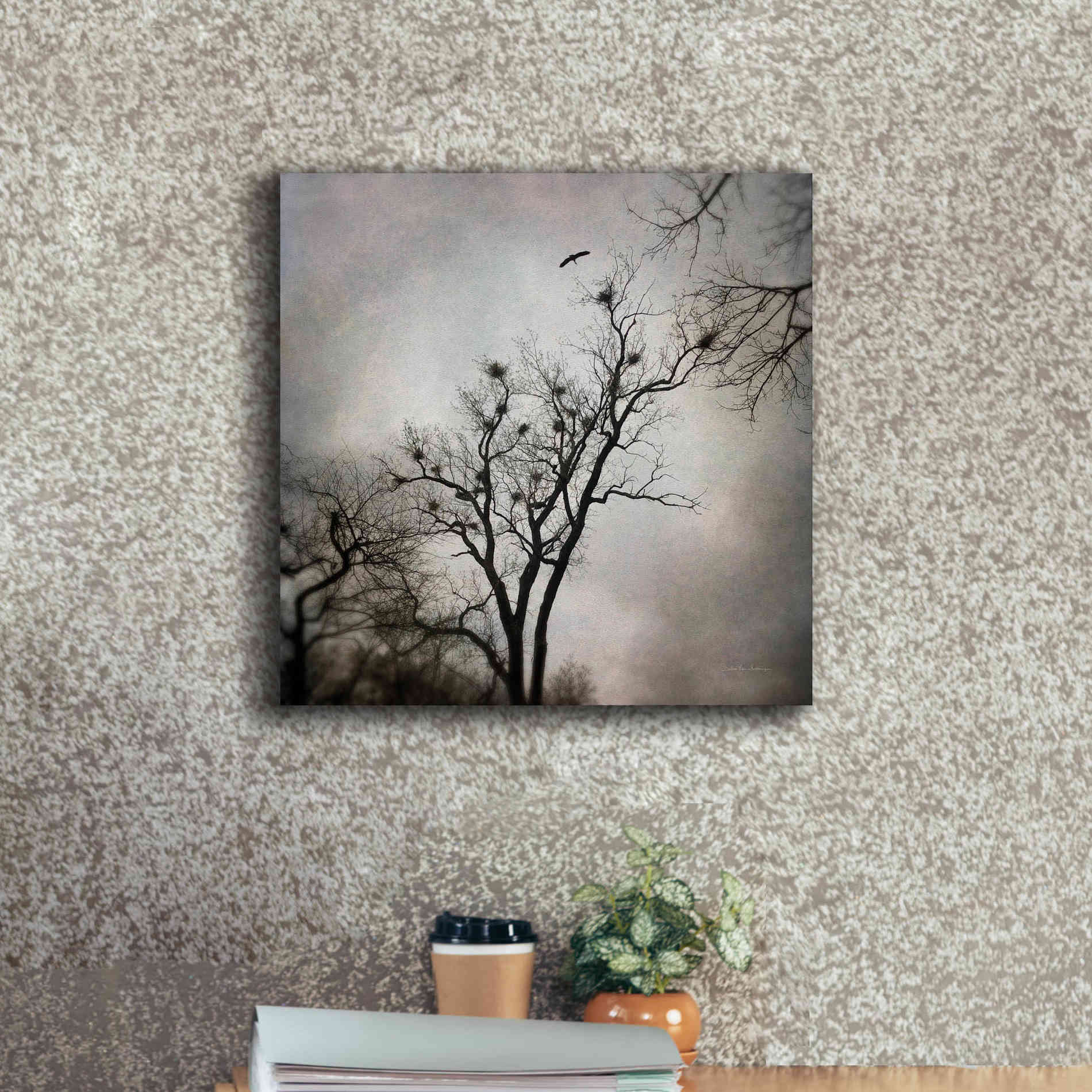 'The Heron Rookery' by Debra Van Swearingen, Canvas Wall Art,18 x 18