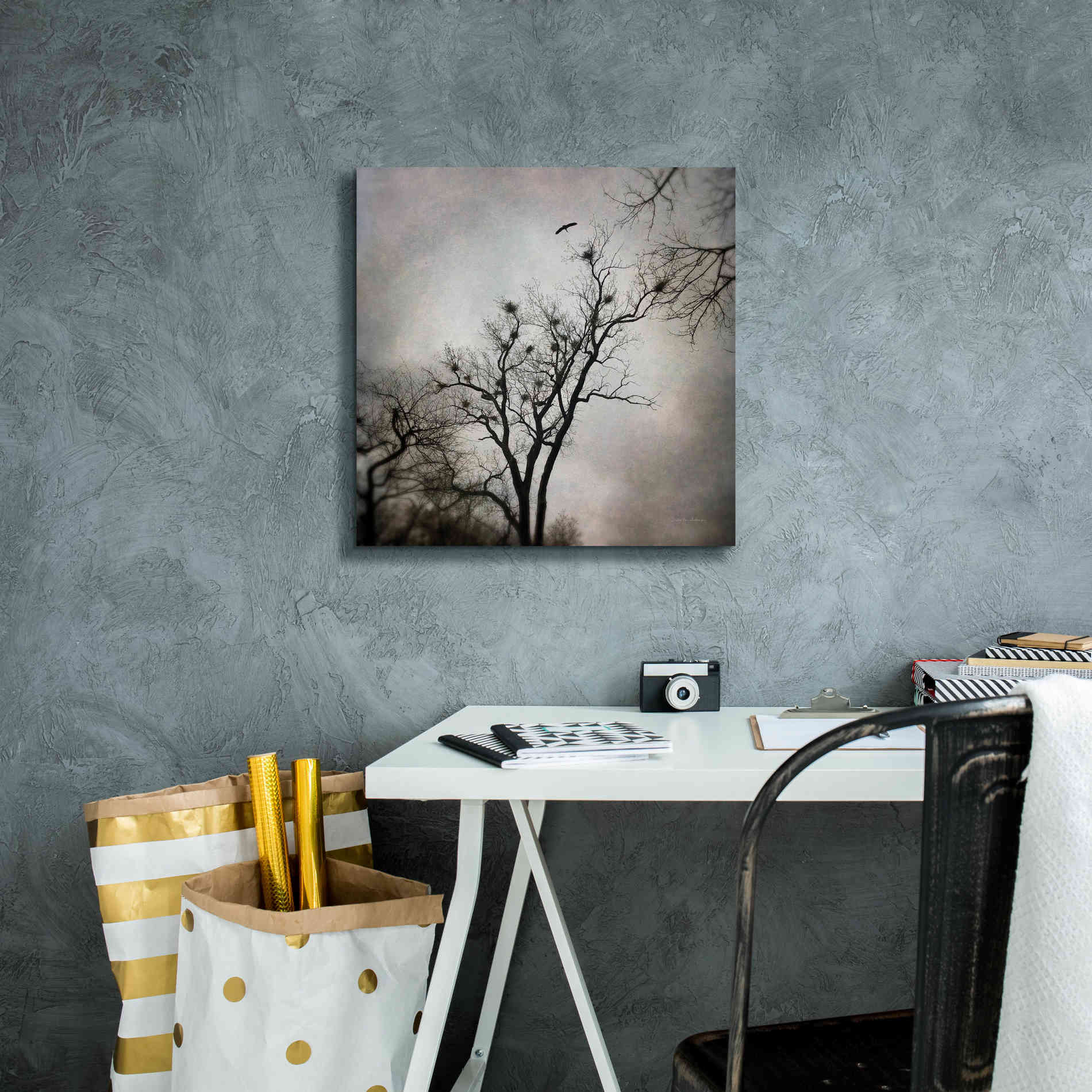 'The Heron Rookery' by Debra Van Swearingen, Canvas Wall Art,18 x 18
