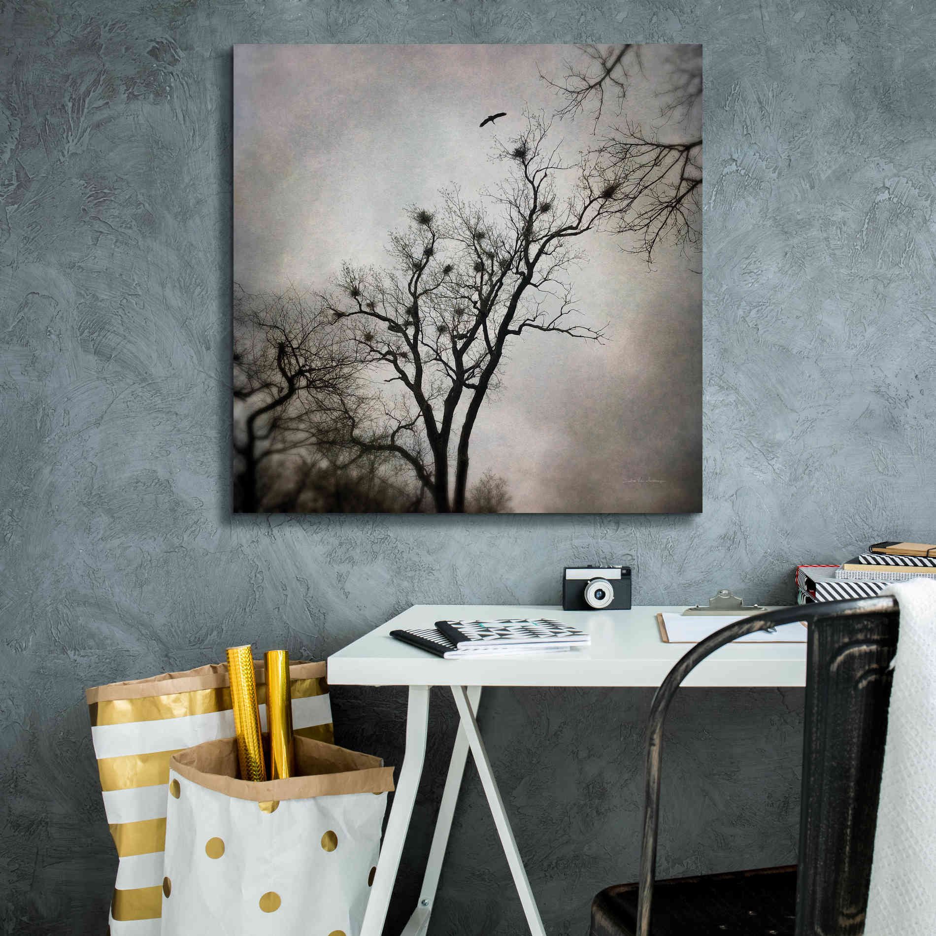 'The Heron Rookery' by Debra Van Swearingen, Canvas Wall Art,26 x 26