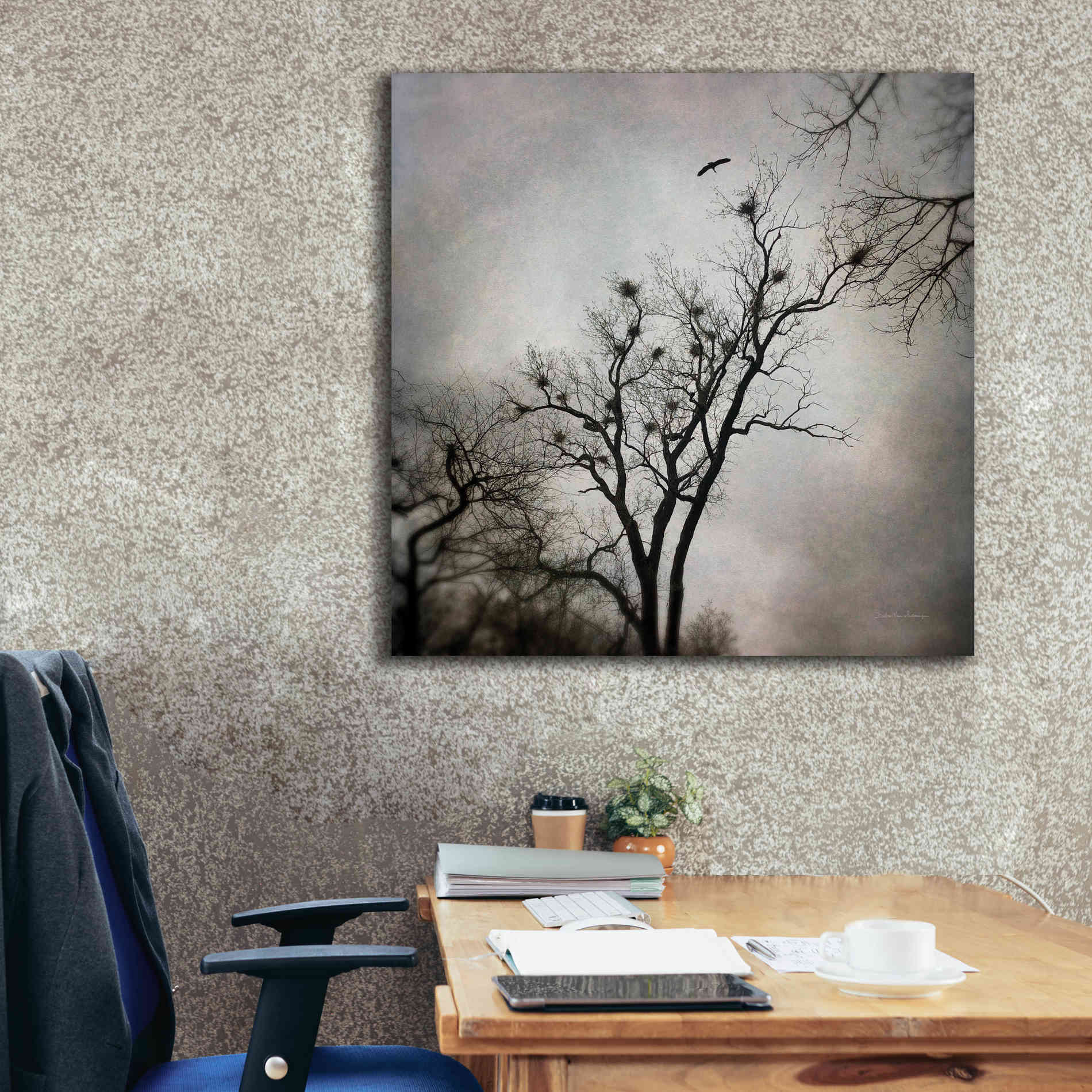 'The Heron Rookery' by Debra Van Swearingen, Canvas Wall Art,37 x 37