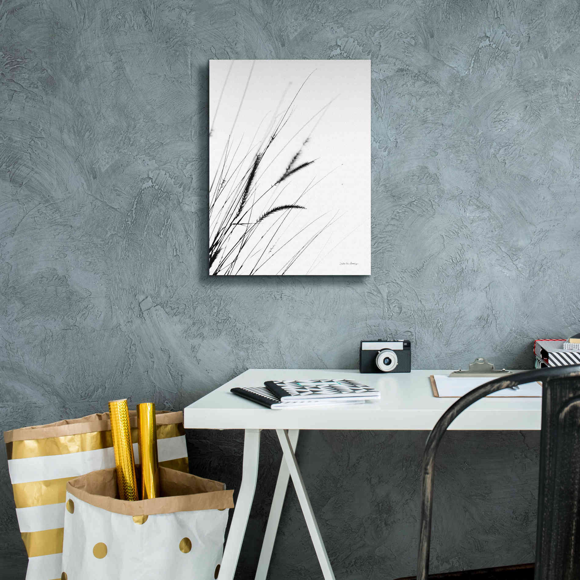 'Field Grasses I White' by Debra Van Swearingen, Canvas Wall Art,12 x 16