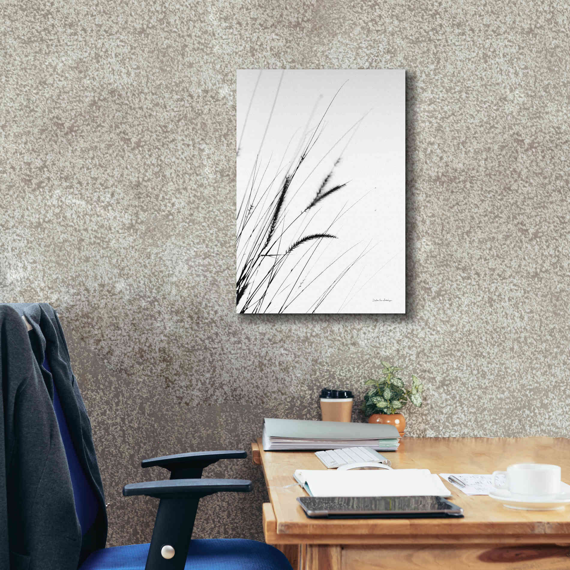 'Field Grasses I White' by Debra Van Swearingen, Canvas Wall Art,18 x 26